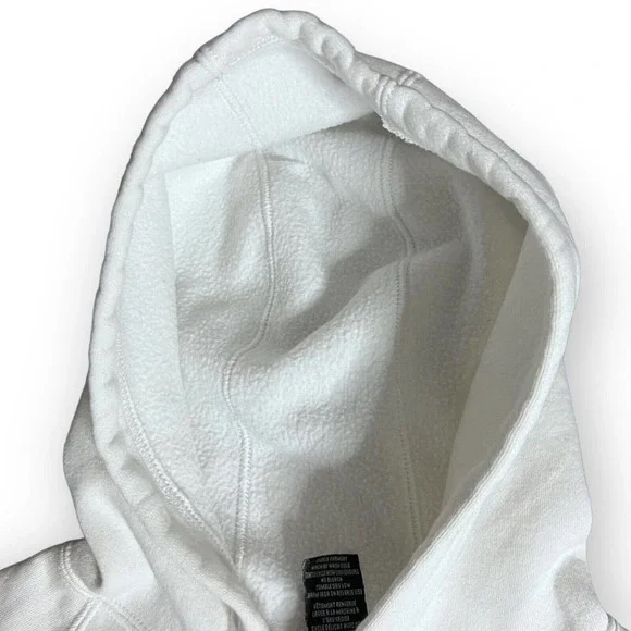 Roots Canada Athletics Women's White & Blue Flocked Graphic Beavers Hoodie Sz S - Picture 5 of 13